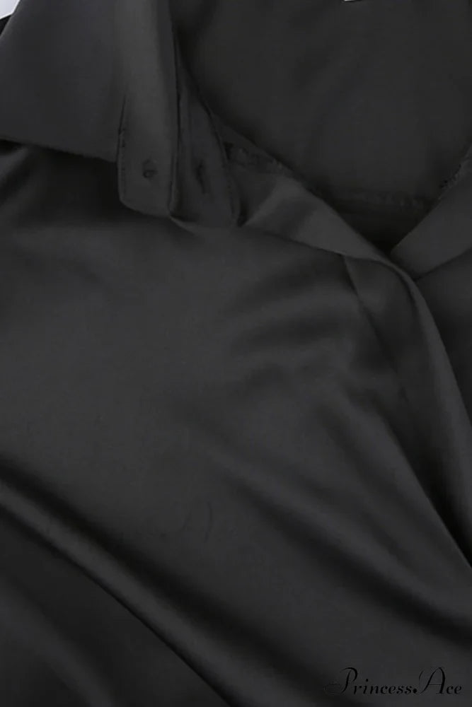 Cowl Neck Ruched Dress