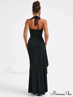 Crew Neck Graceful Vintage Ombre Dress