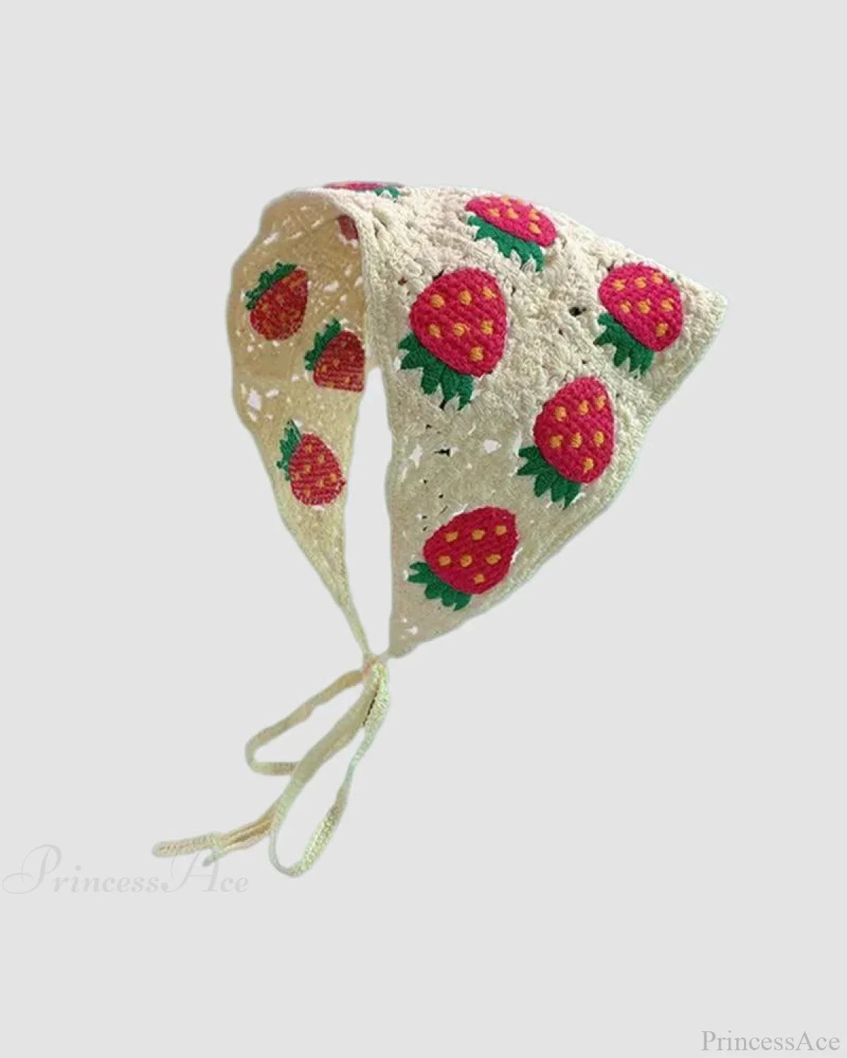 Crochet - Warm-Season Headscarf Plantation (Strawberry)