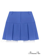Cropped Blazer And Charming Pleated Mini Skirt Set