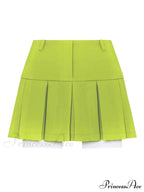 Cropped Blazer And Charming Pleated Mini Skirt Set