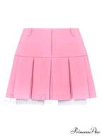 Cropped Blazer And Charming Pleated Mini Skirt Set