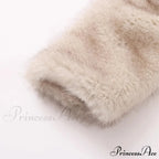 Cropped Faux Stylish Fur Coat