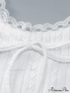 Cropped Lace Trim Trendy Rib Cami Top