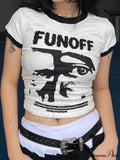 Cropped Patchwork Graceful Pu Crop Top