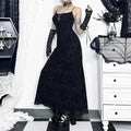 Cross Grouping Net Celebration Maxi Dress
