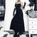 Cross Grouping Net Celebration Maxi Dress