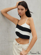Cross Layer Crop Trendy Cami Sweater Vest