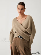 Cross My Heart Trendy Oversized Crop Sweater