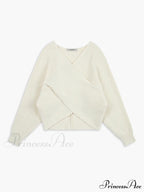 Cross My Heart Trendy Oversized Crop Sweater
