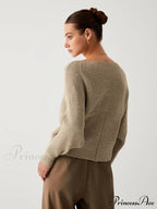 Cross My Heart Trendy Oversized Crop Sweater