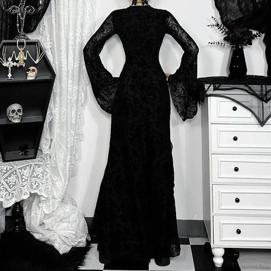 Cross Soft Long Sleeved Midi Dress