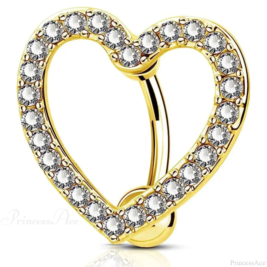 Crystal Dangle Gothic Belly Ring