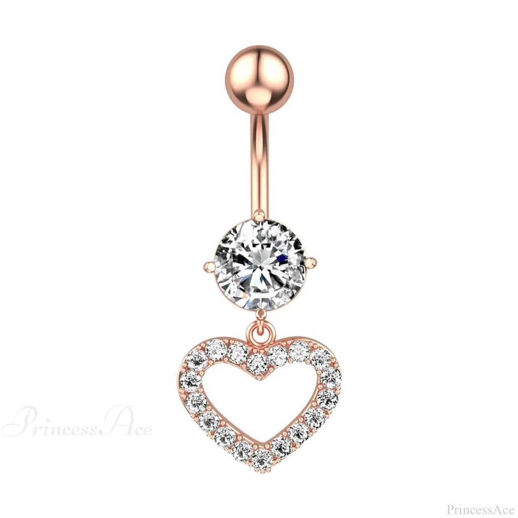 Crystal Dangle Gothic Belly Ring