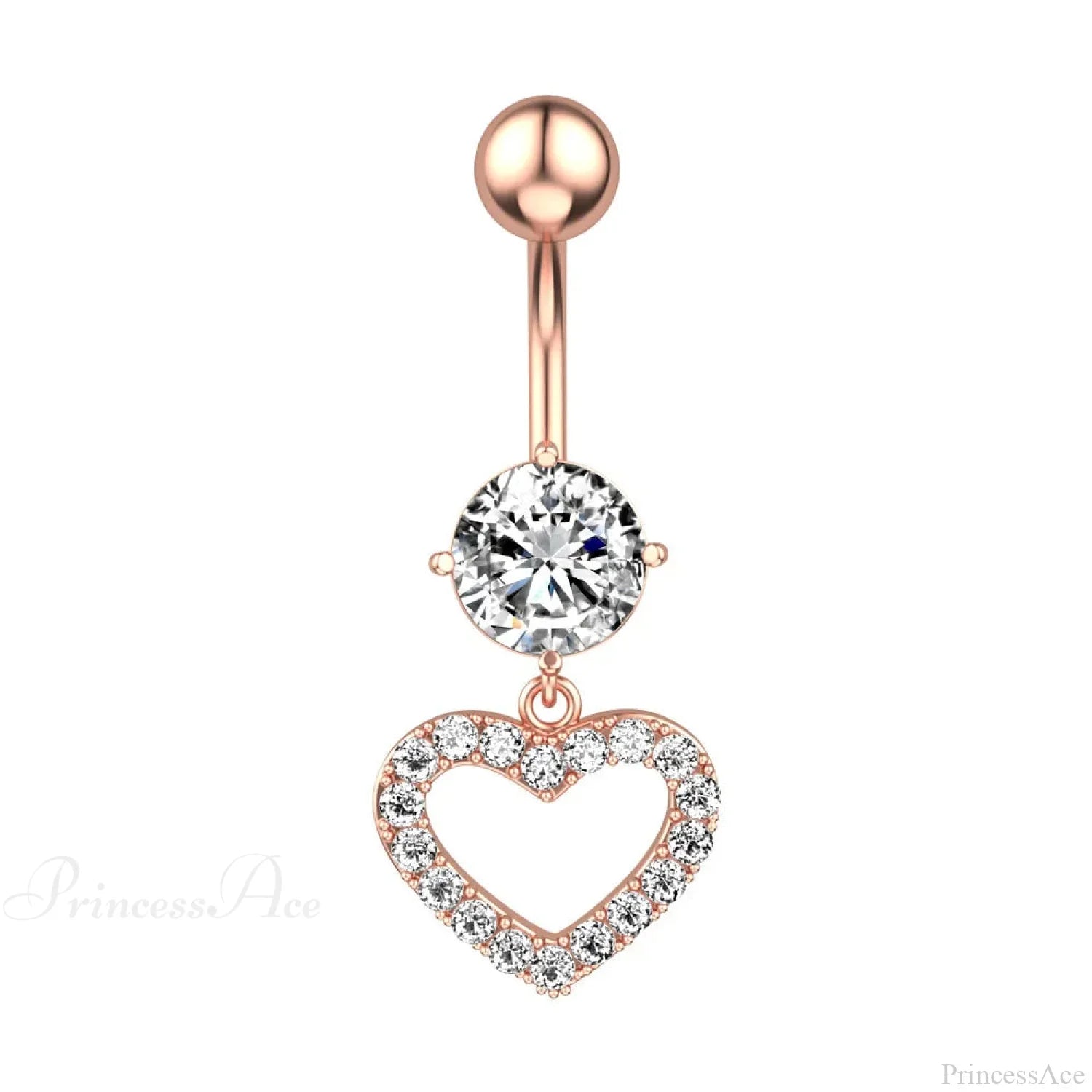 Crystal Dangle Gothic Belly Ring