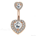 Crystal Dangle Gothic Belly Ring