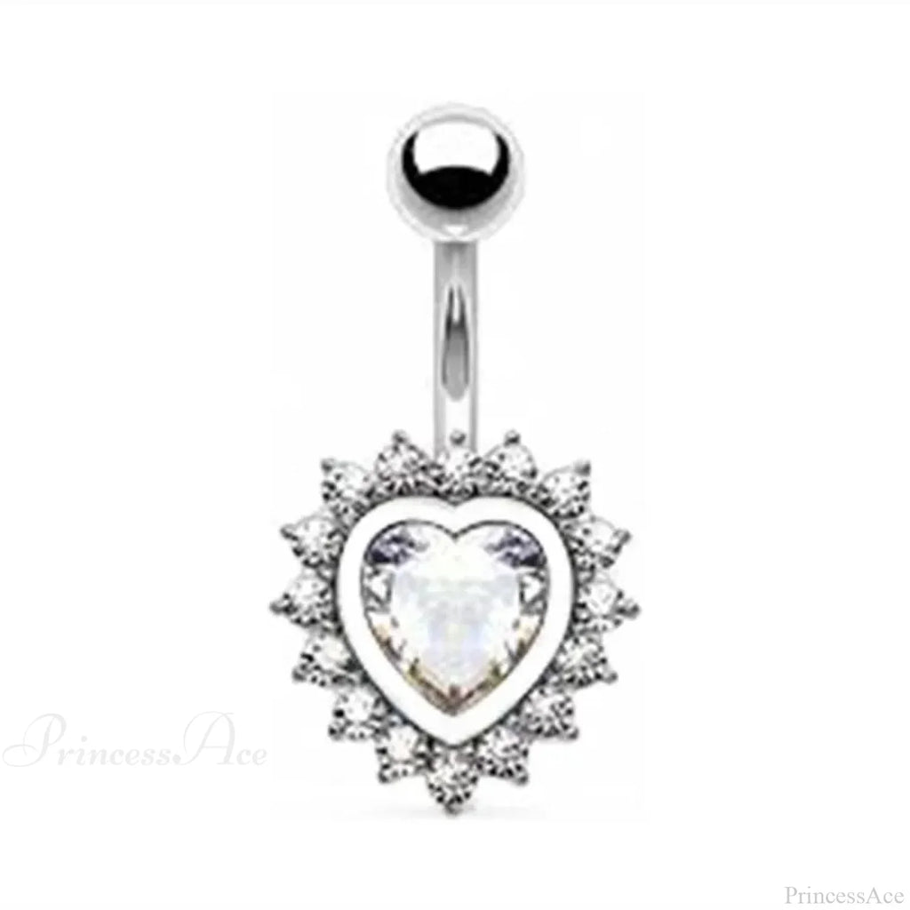 Crystal Dangle Gothic Belly Ring