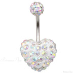 Crystal Dangle Gothic Belly Ring