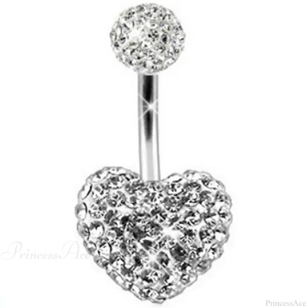Crystal Dangle Gothic Belly Ring