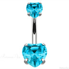 Crystal Dangle Gothic Belly Ring