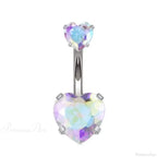 Crystal Dangle Gothic Belly Ring