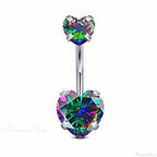 Crystal Dangle Gothic Belly Ring