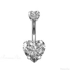 Crystal Dangle Gothic Belly Ring
