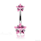 Crystal Dangle Gothic Belly Ring