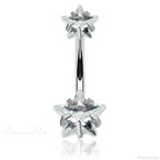 Crystal Dangle Gothic Belly Ring