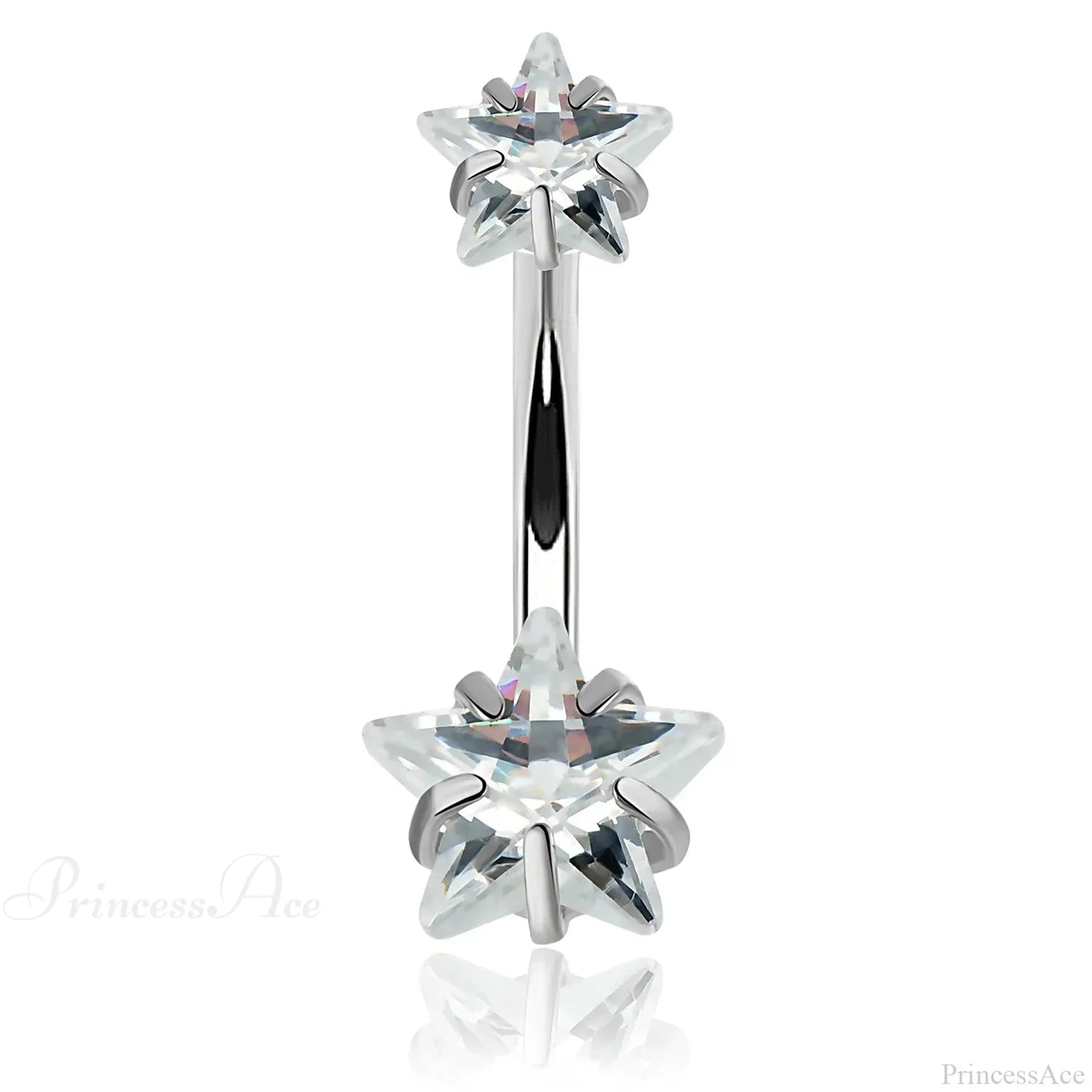 Crystal Dangle Gothic Belly Ring
