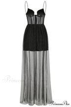 Crystal Embellished Stylish Corset Gown