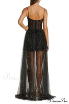 Crystal Embellished Stylish Corset Gown