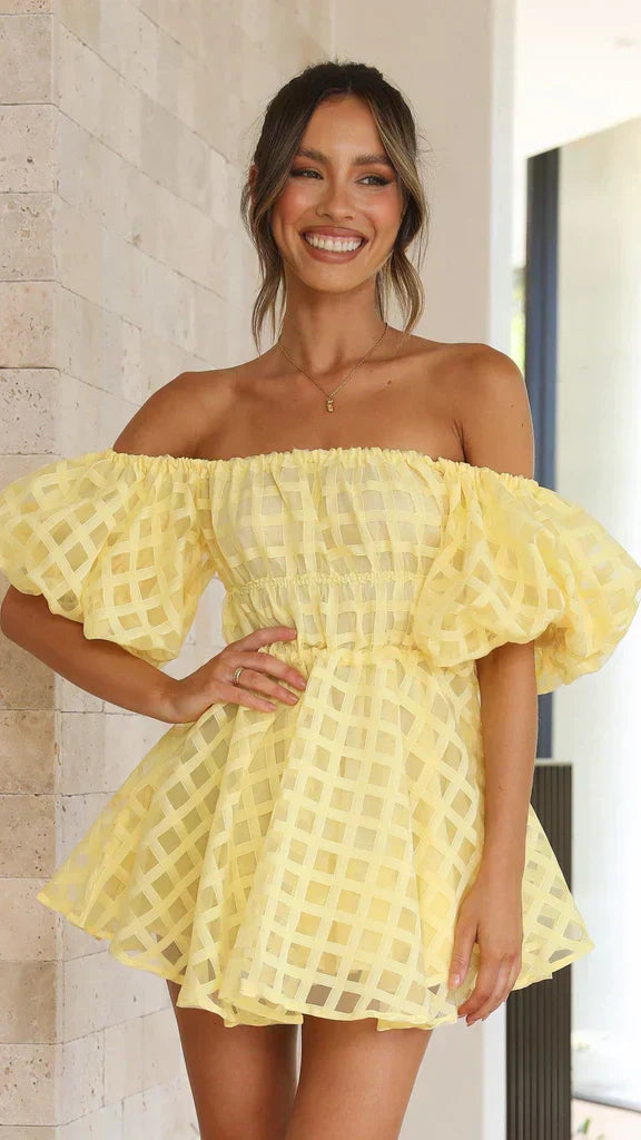 Davina Puff Sleeve Mini Dress