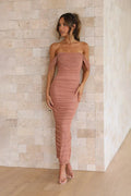 Luz Chic María Maxi Dress Dusty Pink Silhouette Collection