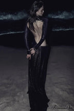 Cut Out Stylish Backless Gown