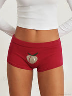 Cute Print Low Rise Lounge Short
