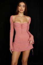 Cutout Halter Stylish Mini Dress