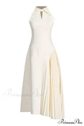 Cynthia Cream Stylish Midi Dress