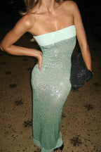 Sequin Fishtail Party Dress