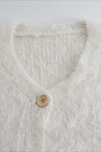 V Neck Button Long Sleeve Cardigan