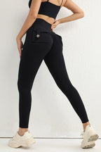 Utility Button High-Waist Booty Leggings