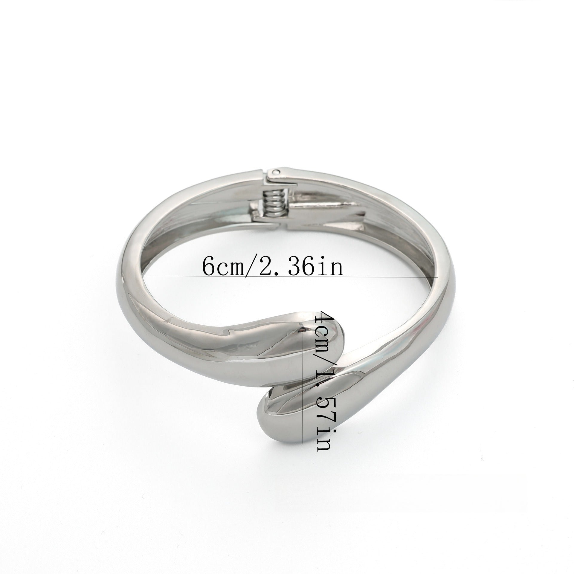 Wide Openwork Coil Metal Cuff Bracelet