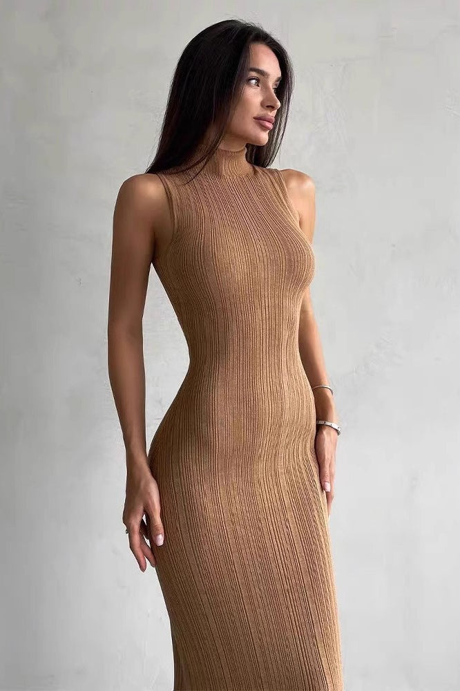 Elegant Slim Knit Bodycon Dress