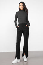 Ebrill Black Straight Leg Pants