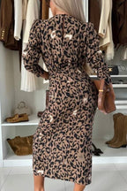 DRESS 100% VISCOSE TRINNITY CARAMEL