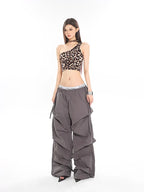 Leopard One-Shoulder Top