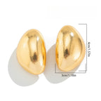 Liquid Irregular Ruched Round Earrings