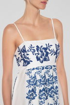 Chic Floral Print High-Waist  Maxi Dress
