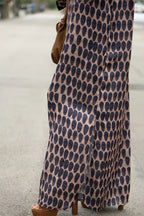 Women Casual Oval Print Dress