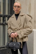 Belted Relaxed Fit Long Sleeve Coat